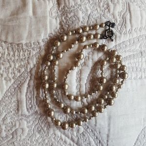 J.Crew Grey Pearl Necklace